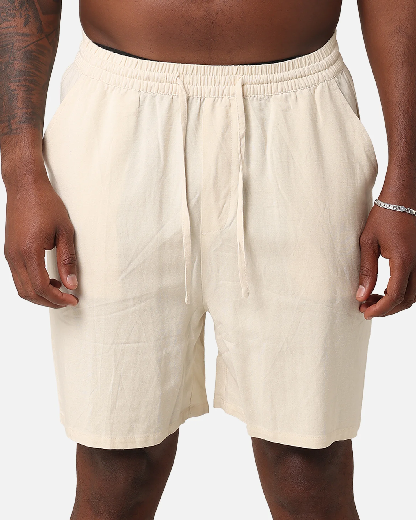 XXIII Ezrah Linen Shorts Off White - Image 7
