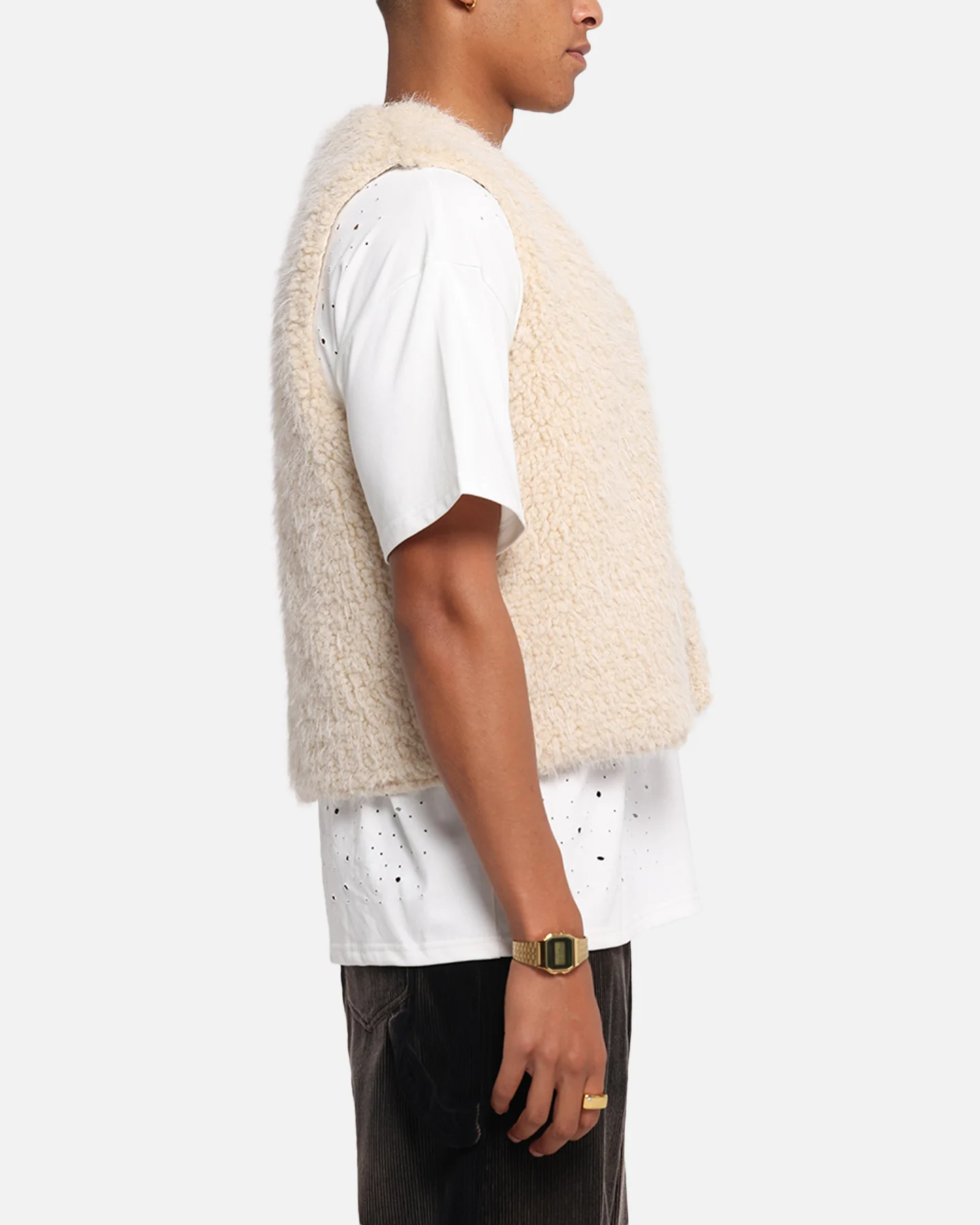 XXIII Fur Vest Cream - Image 4