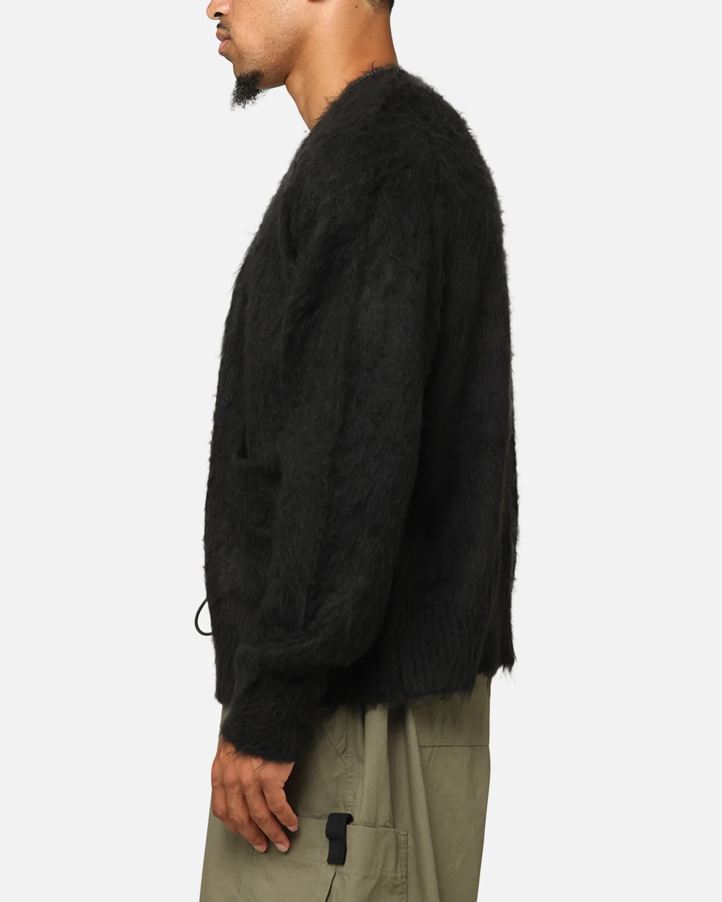 XXIII Fuzzy Cardigan Black - Image 5