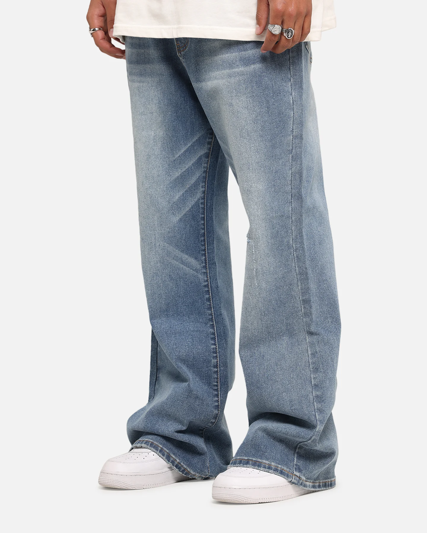 XXIII Game Play Flared Jeans Blue Denim - Image 3