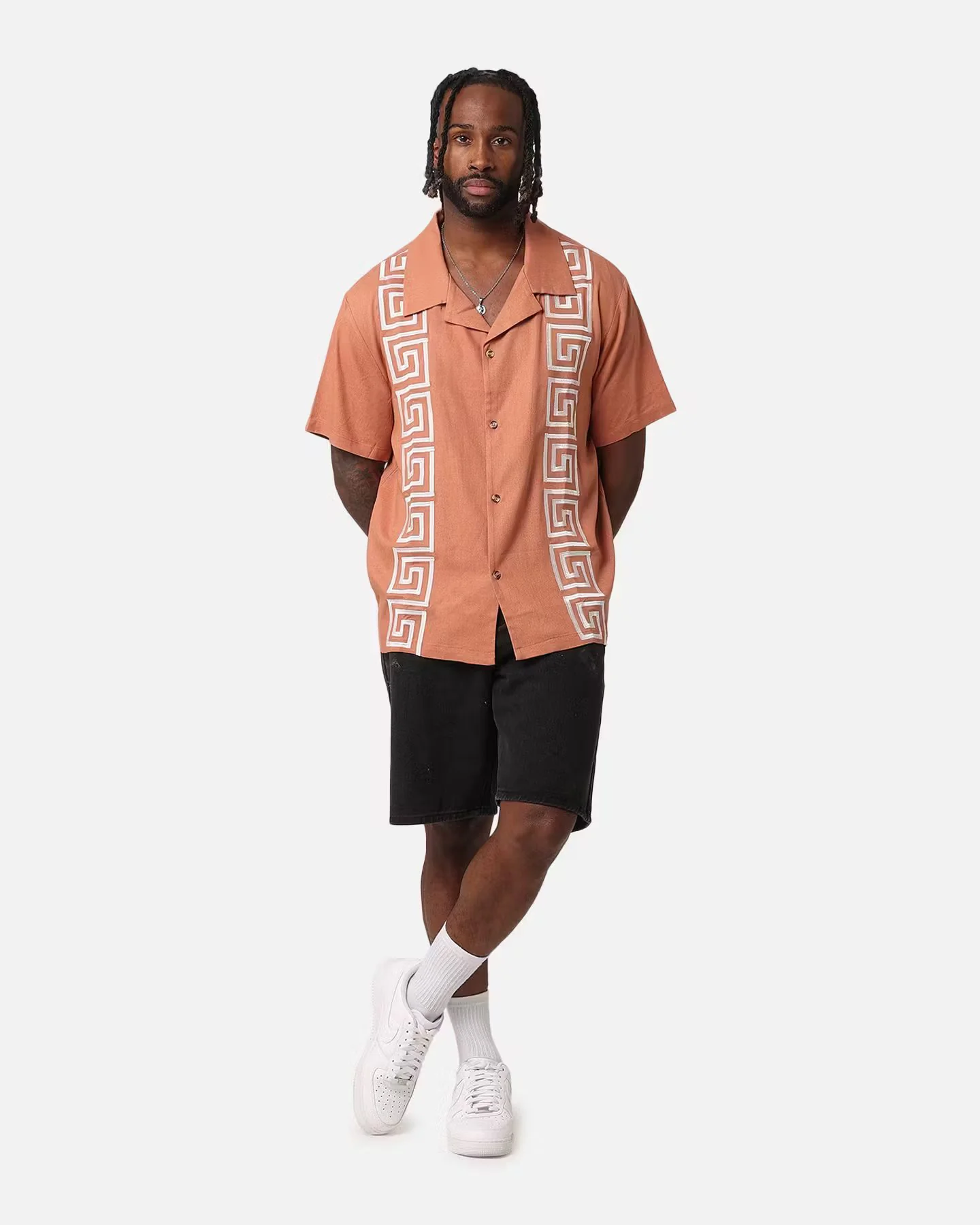 XXIII Hellas Linen Button Up Shirt Off Tan/White - Image 2