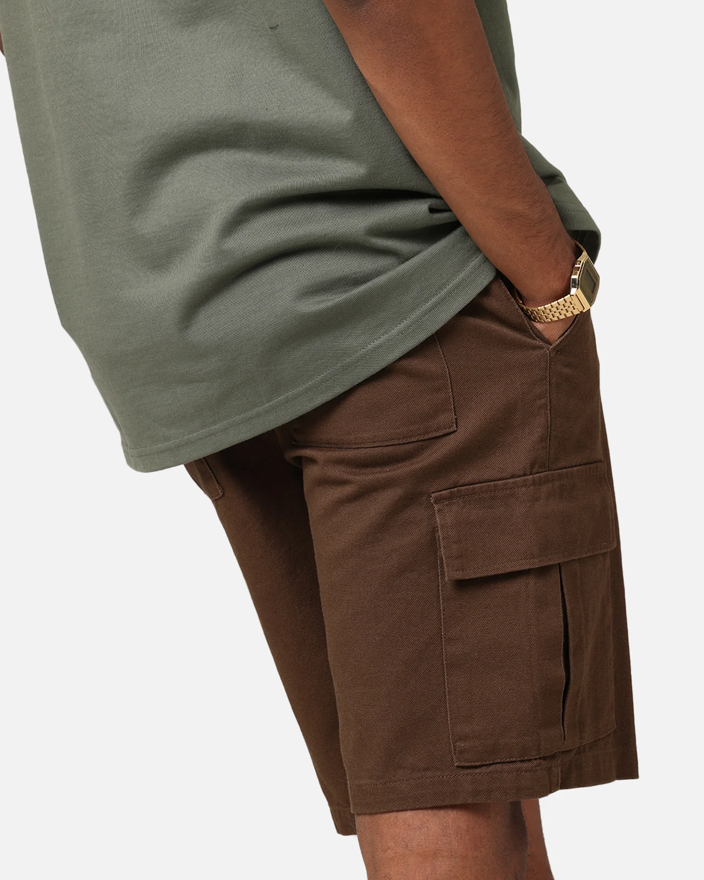 XXIII Jordy Cargo Shorts Dark Brown - Image 4