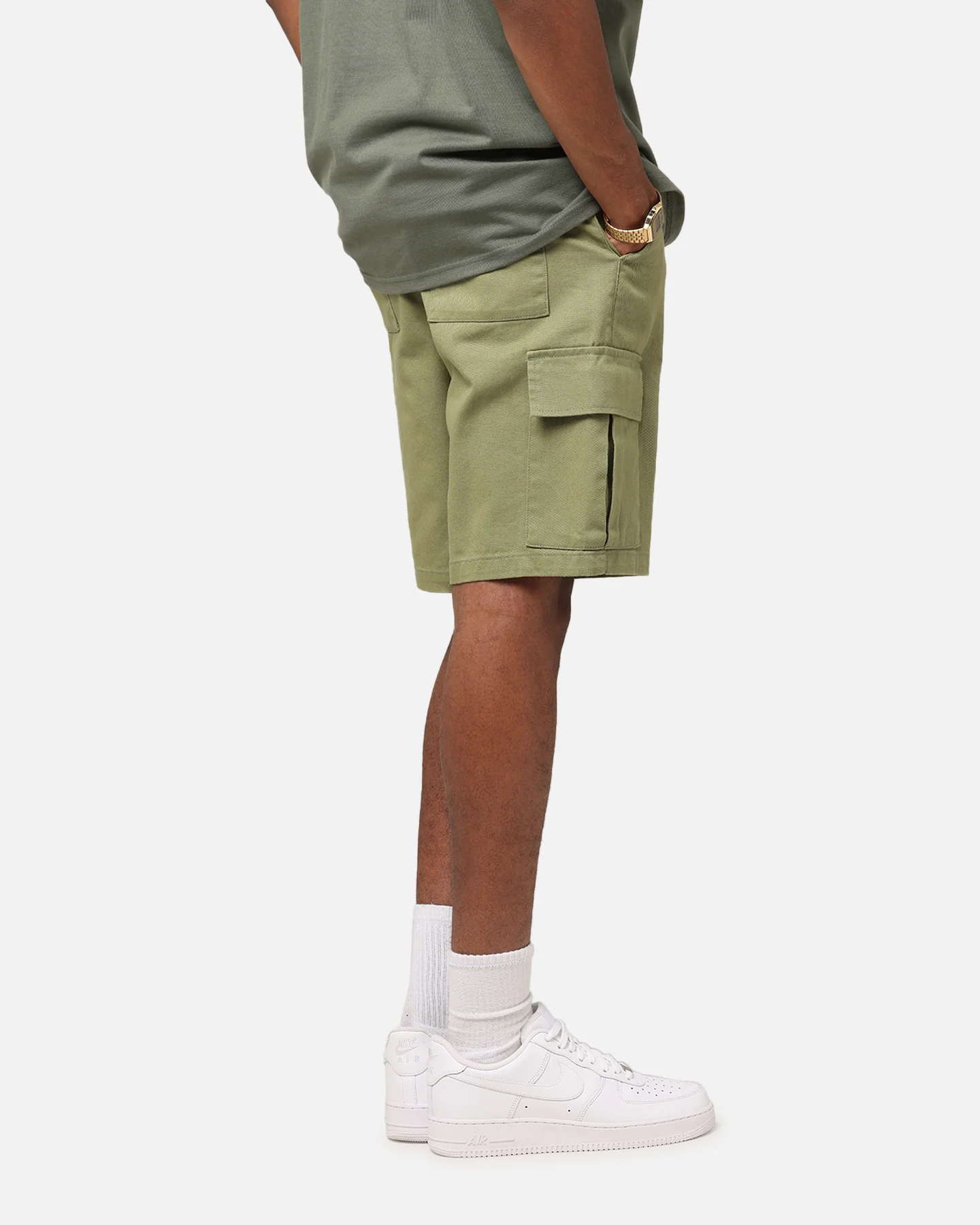 XXIII Jordy Cargo Shorts Olive - Image 5