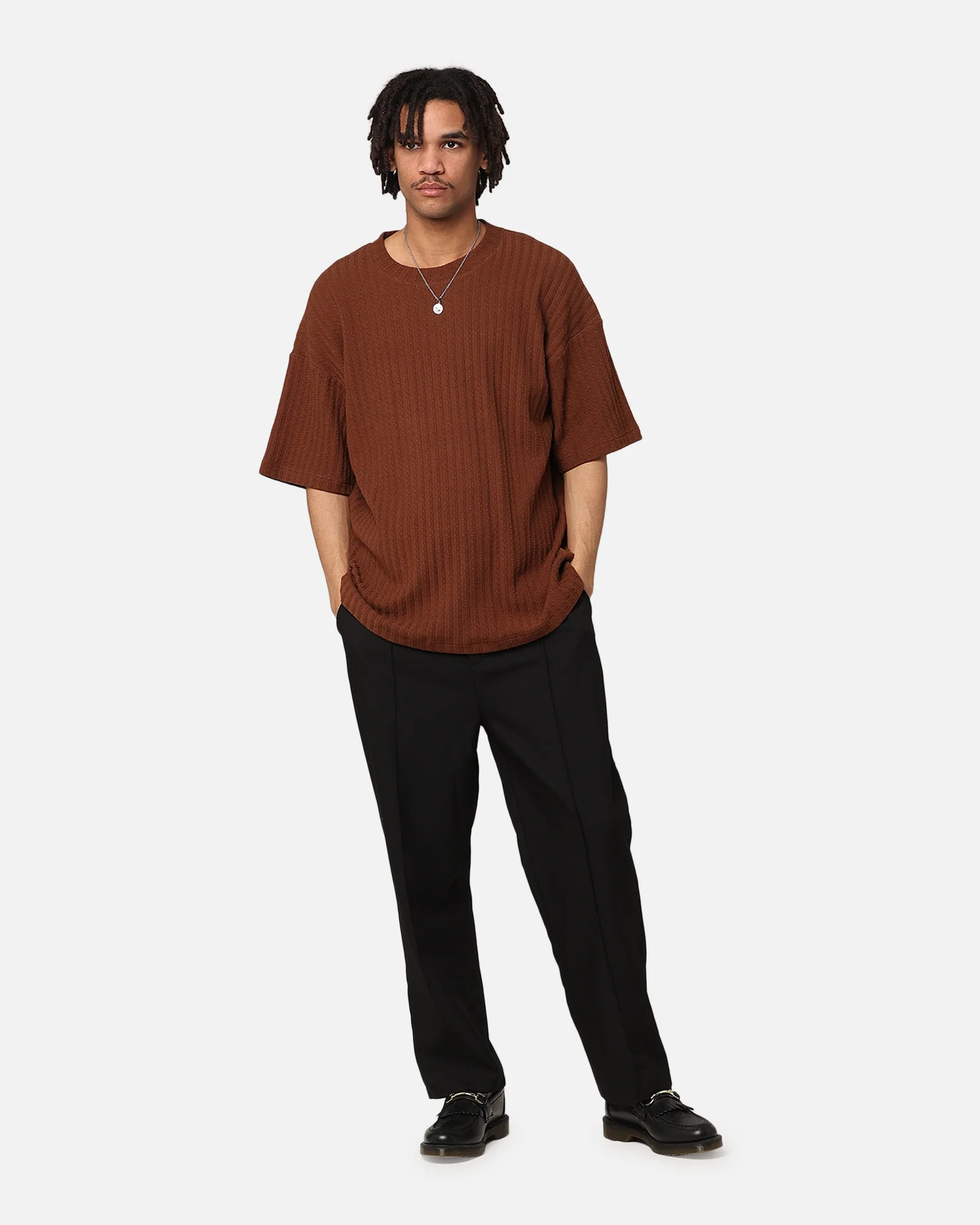XXIII Karl Knit T-Shirt Brown - Image 3