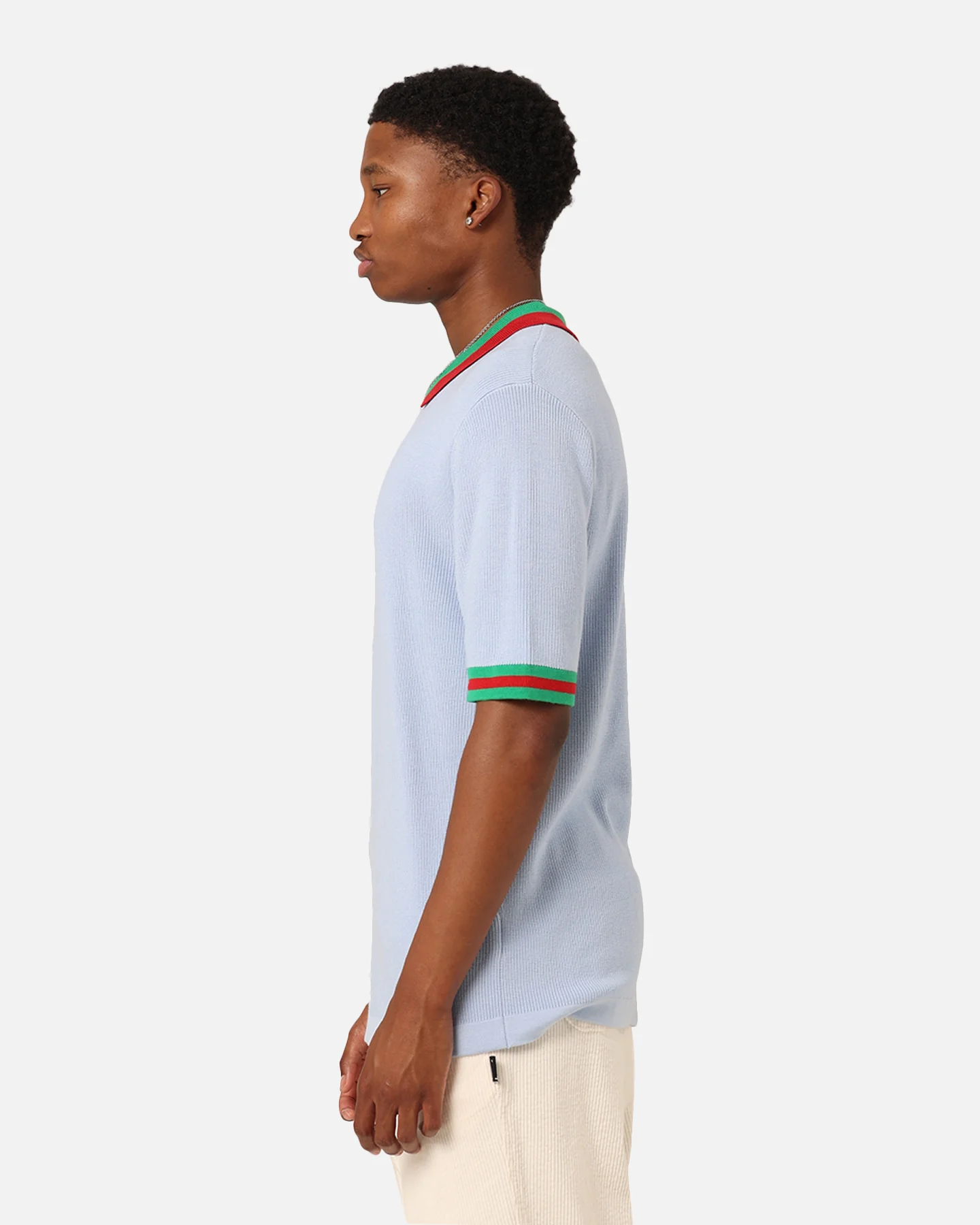XXIII Kurt Knitted Polo Shirt Blue - Image 6