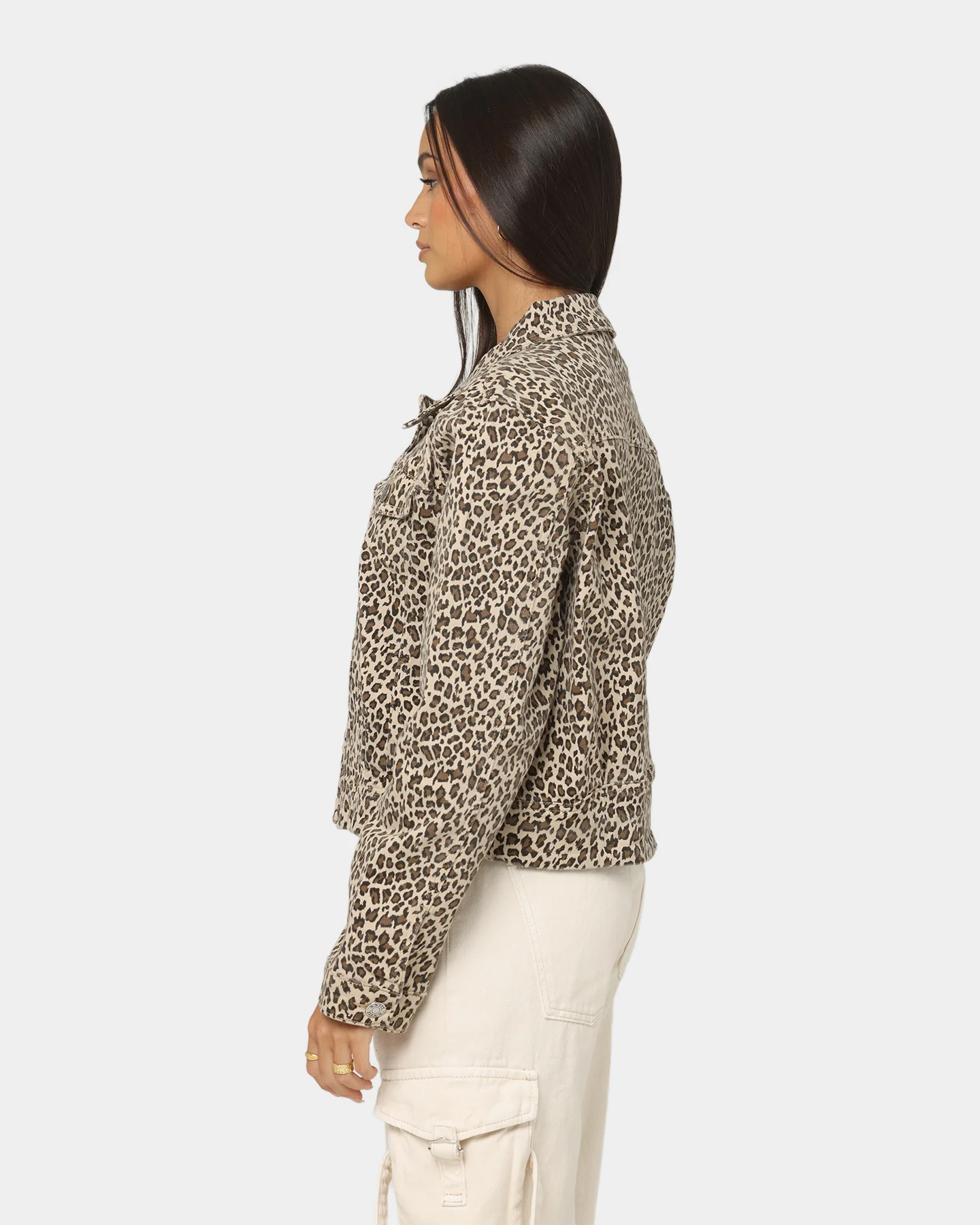 XXIII Labonita Denim Jacket Leopard - Image 6