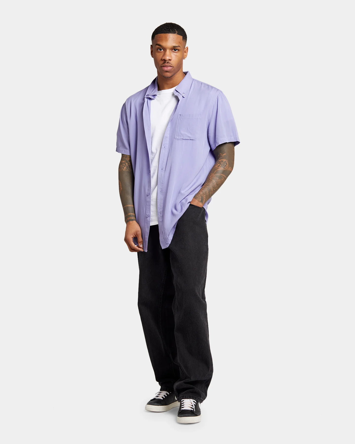 XXIII Marko Button Up Shirt Lilac - Image 2