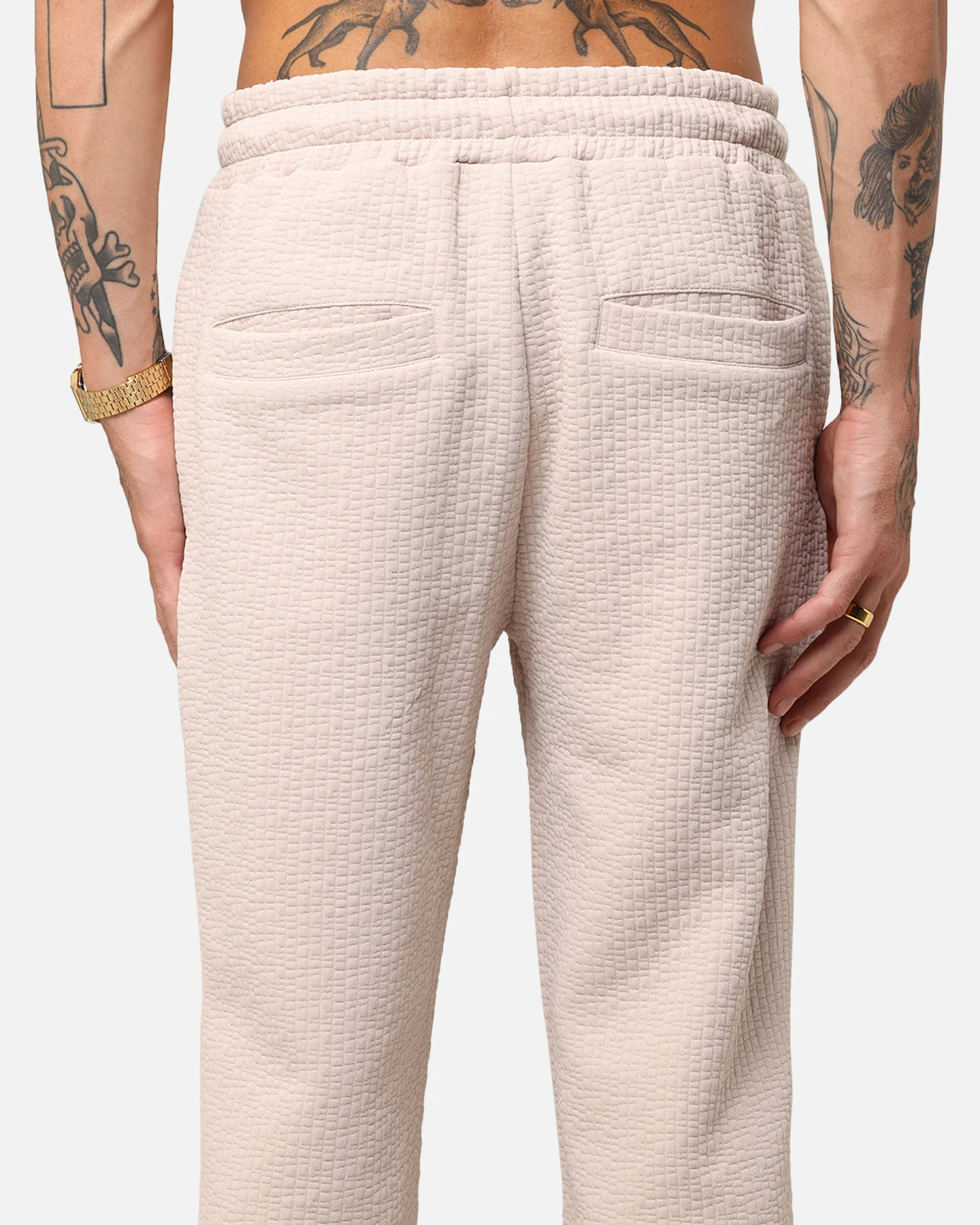 XXIII Pebble Textured Sweatpants Stone - Image 8