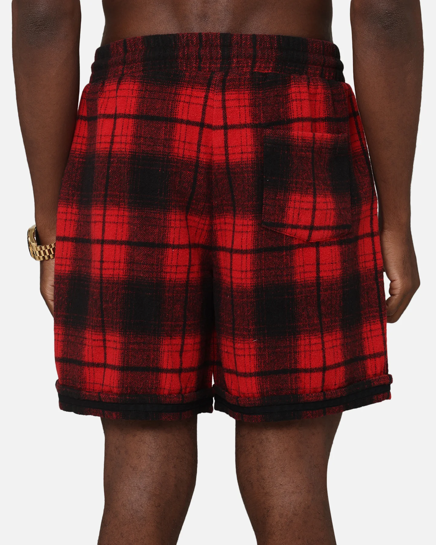 XXIII Plaid Ball Shorts Red - Image 8