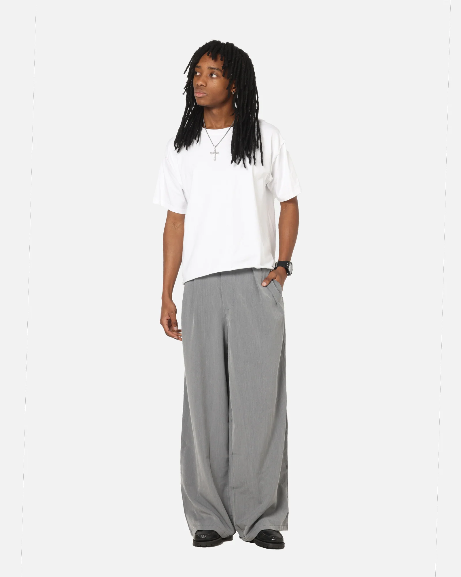 XXIII Pleated Pant Grey - Image 2