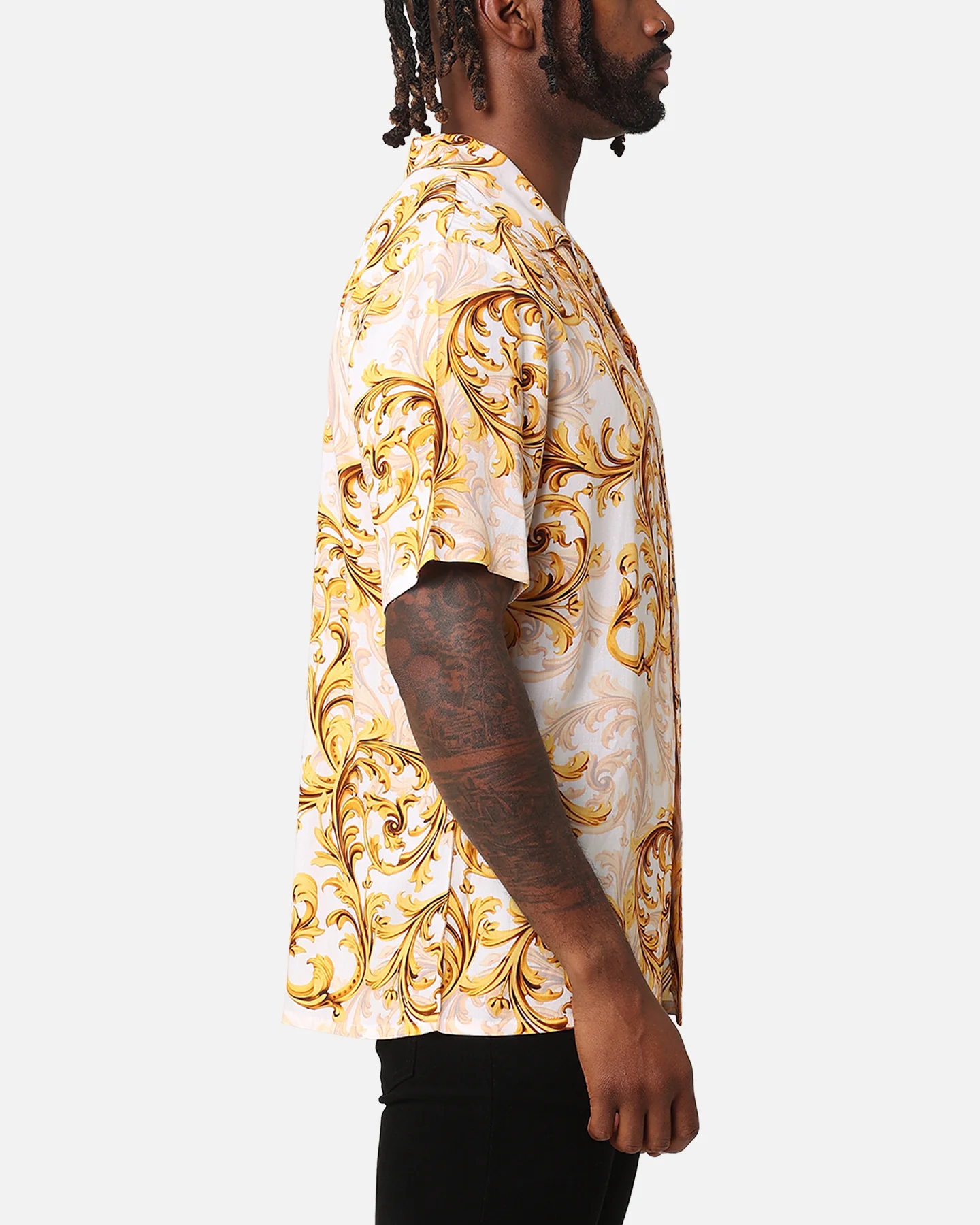 XXIII Royalty Button Up Shirt Gold - Image 4