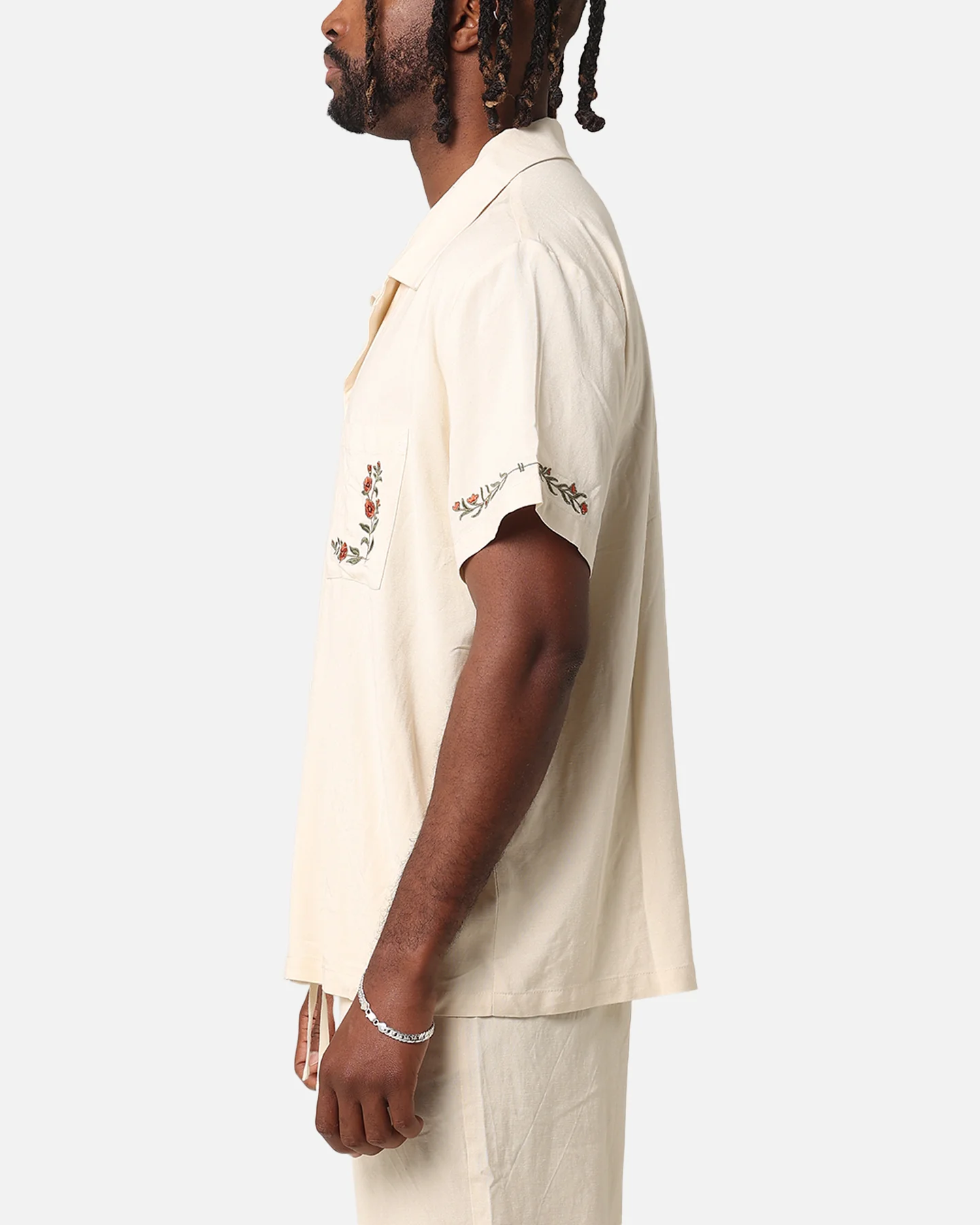 XXIII Serene Linen Button Up Shirt Off White - Image 5