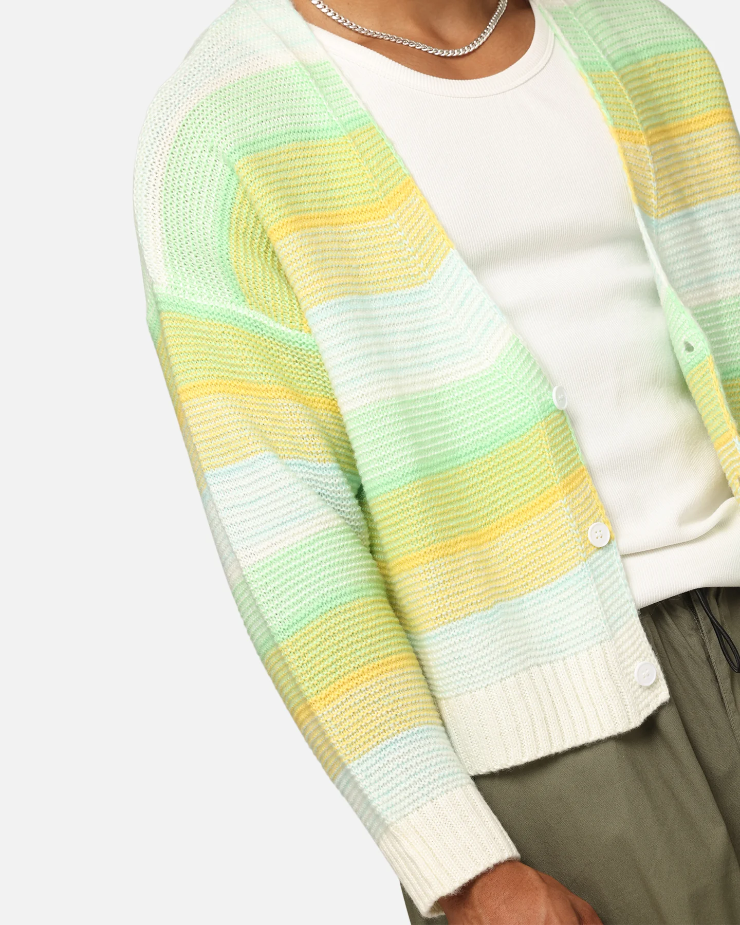 XXIII Striped Cardigan Green/Blue/Yellow - Image 6