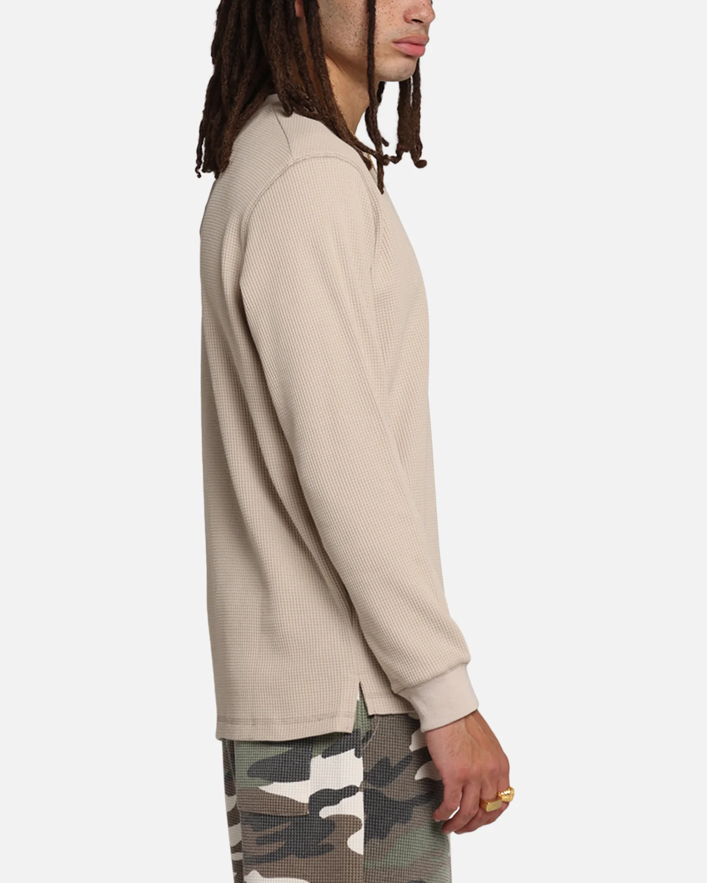 XXIII Thermal Long Sleeve T-Shirt Sand - Image 4