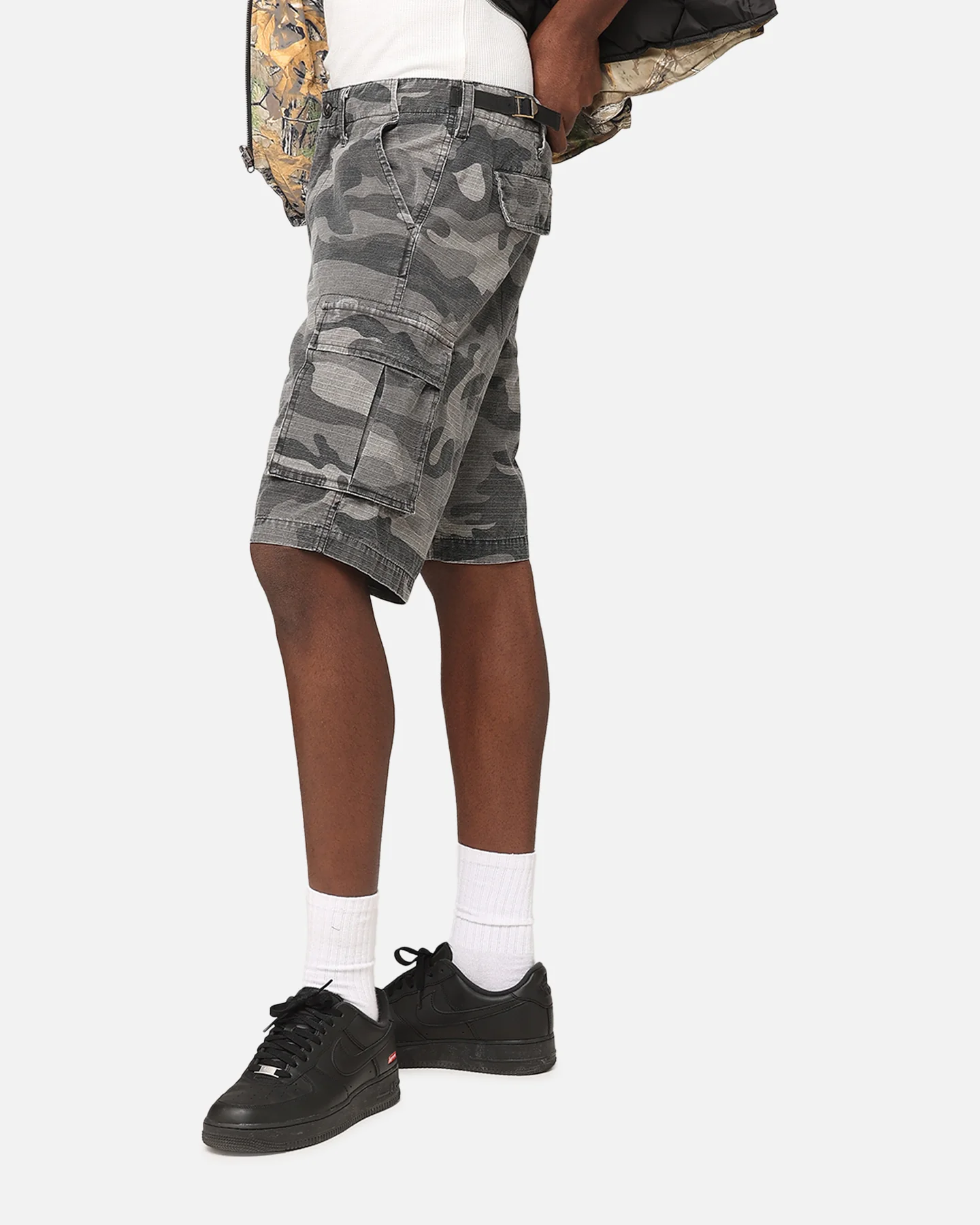 XXIII Torrent Cargo Shorts Washed Black Camo - Image 6