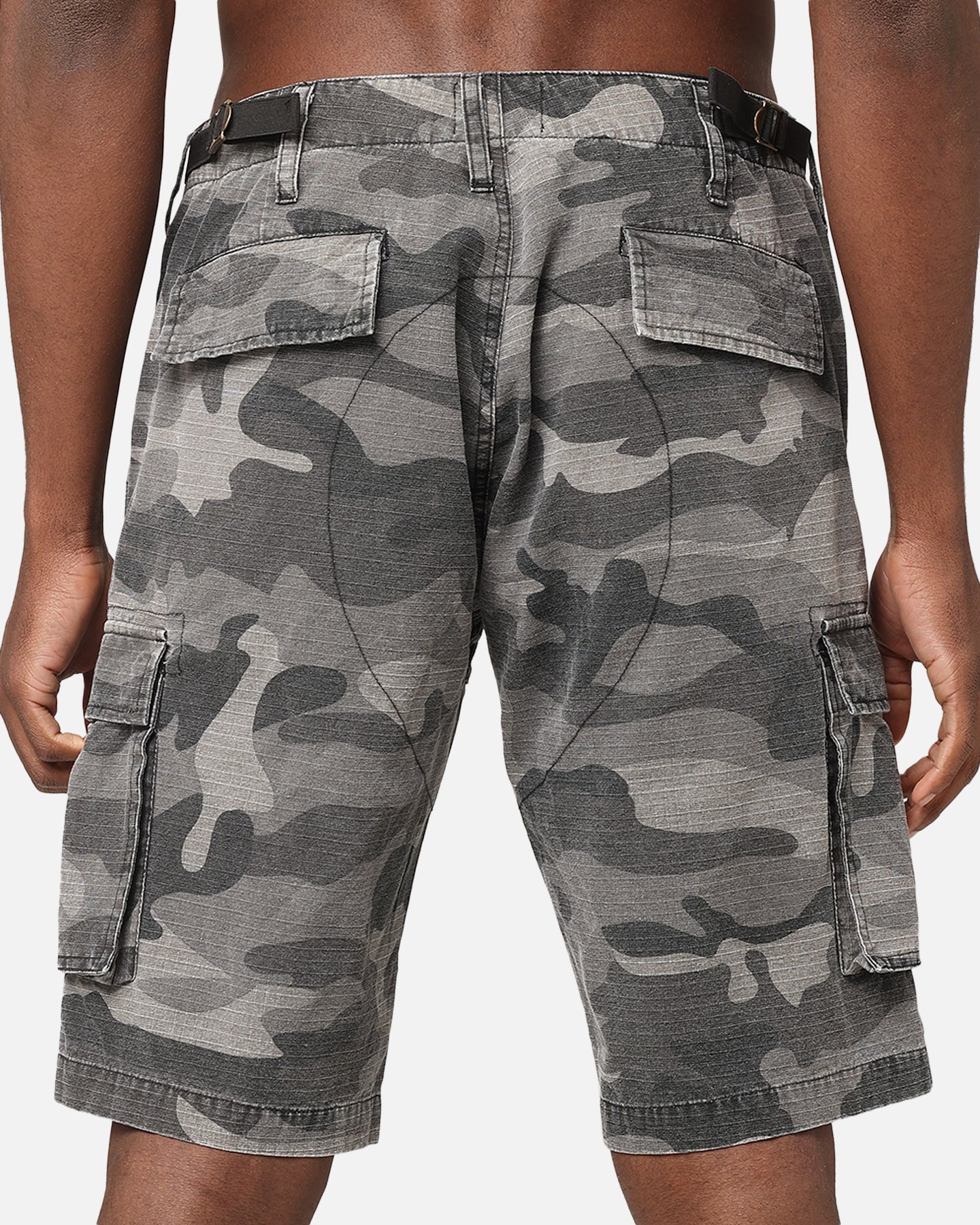 XXIII Torrent Cargo Shorts Washed Black Camo - Image 8