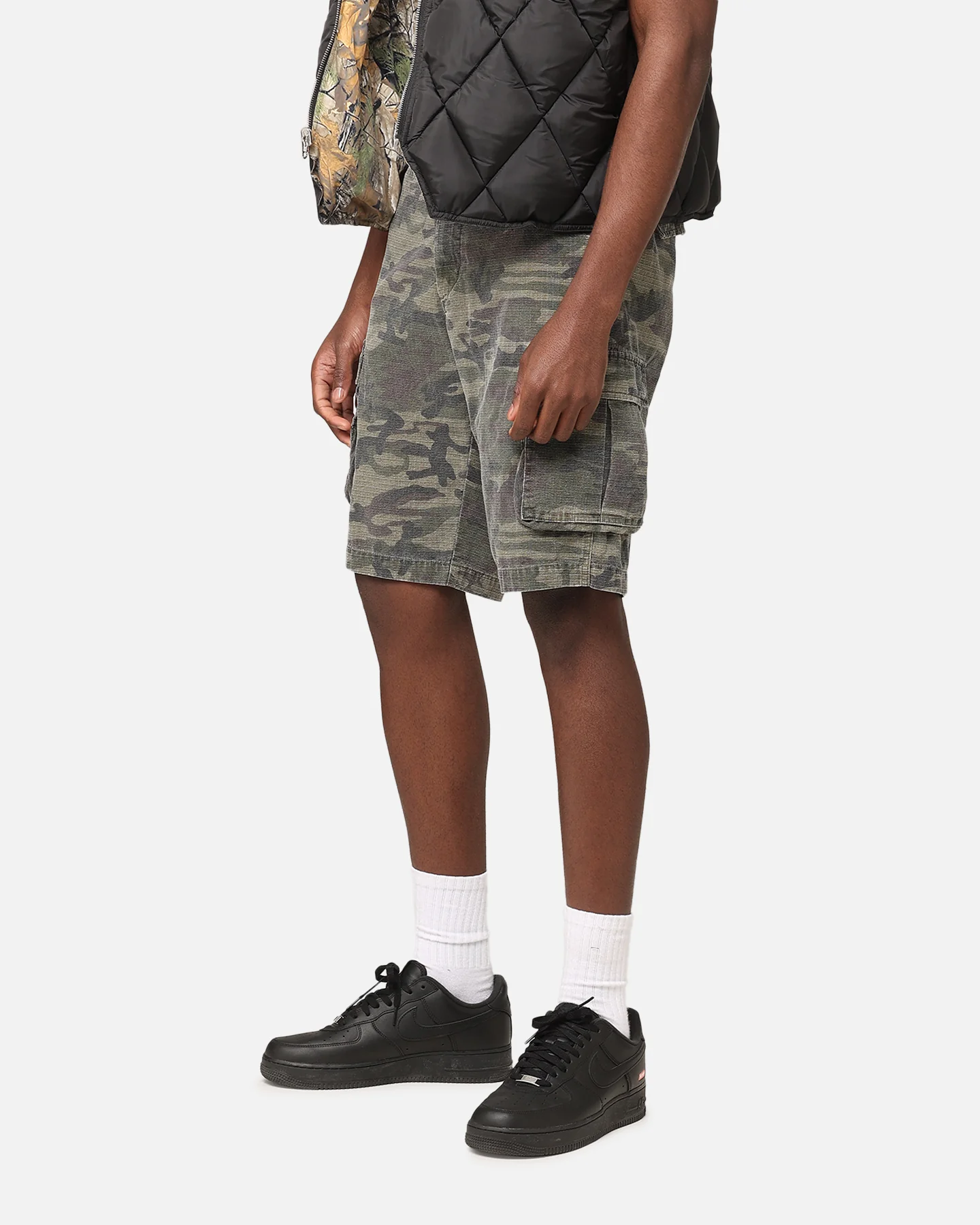 XXIII Torrent Cargo Shorts Washed Green Camo - Image 6