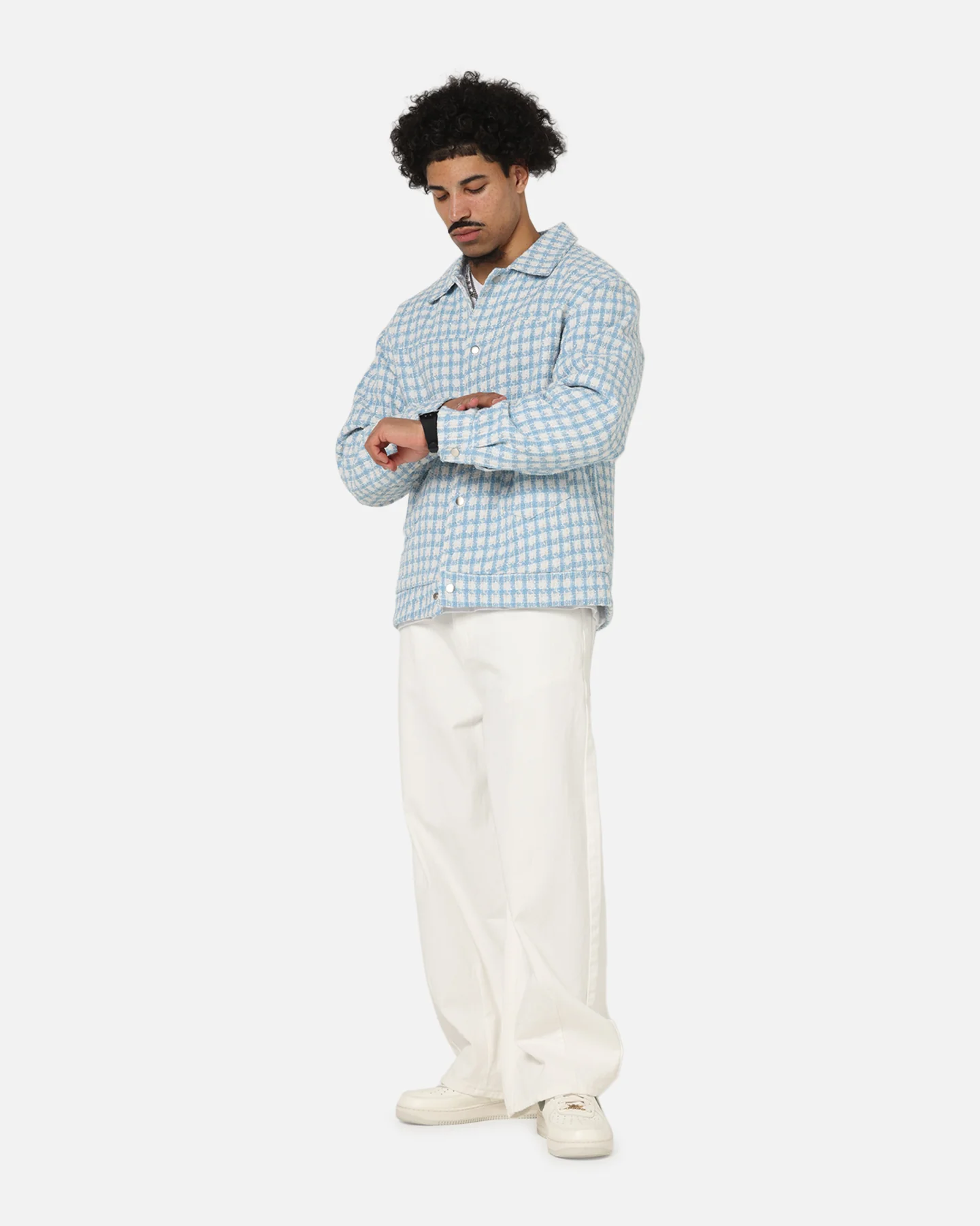 XXIII Waffle Jacket Blue Check - Image 2