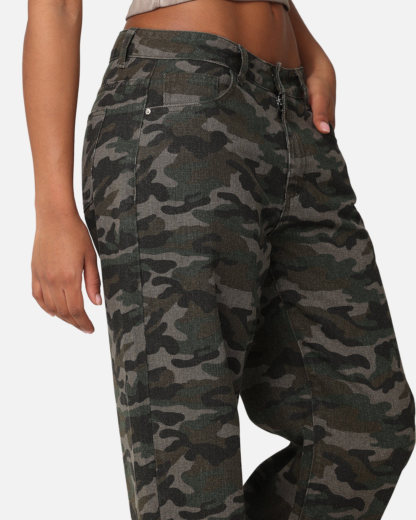 XXIII Women's Camo Wide Leg Jeans Camo - Image 3