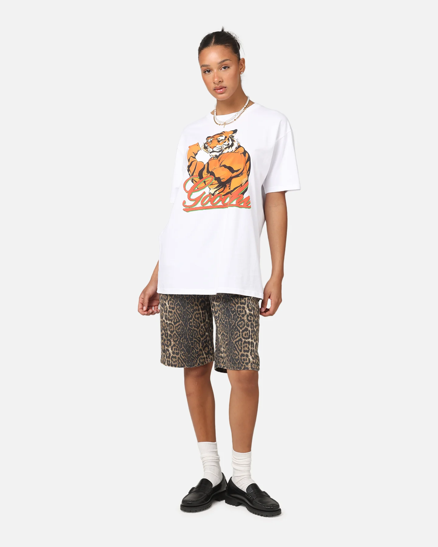 XXIII Women's Leopard Wide Leg Jorts Leopard - Image 2