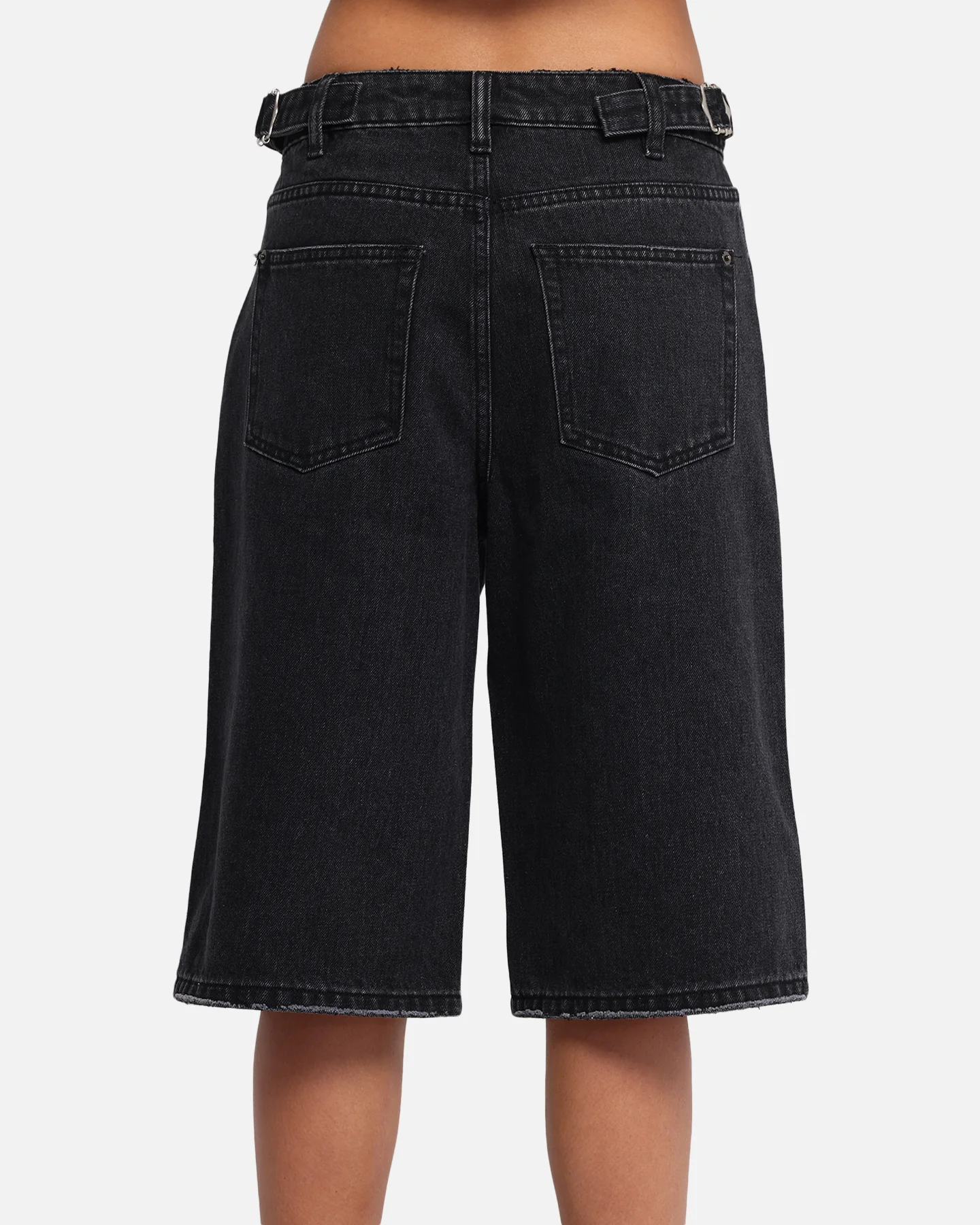XXIII Women's Low Rider Jorts Washed Black - Image 7