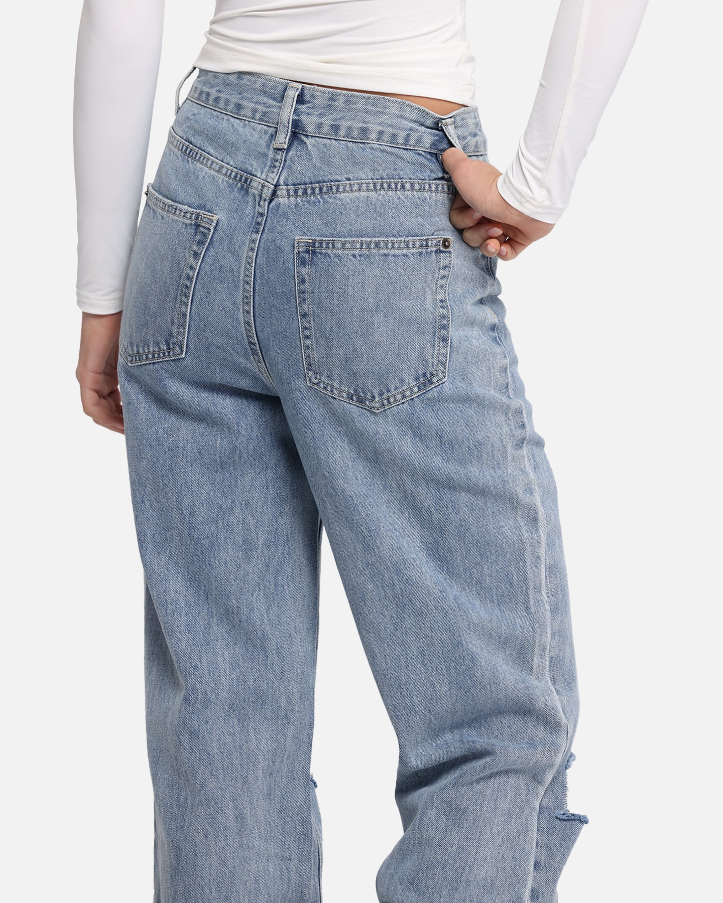 XXIII Women's Straight Leg Jeans Blue Denim - Image 4