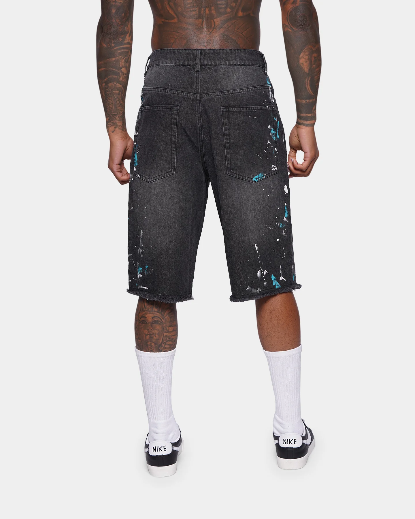 XXIII Wylie Paint Shorts Washed Black - Image 5