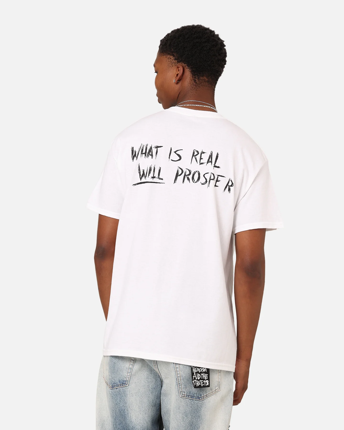 XXXTentacion What Is Real Will Prosper T-Shirt White - Image 2